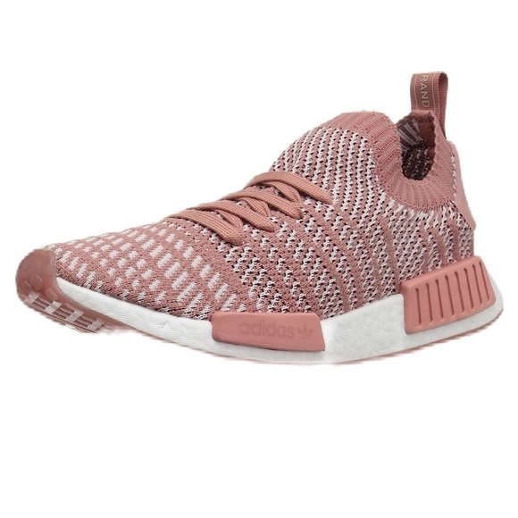 Adidas Womens NMD R1 Primeknit Pink Running Shoes - Picture 13 of 13